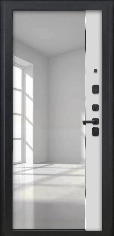 Входная дверь ДвериПРО Л-45 ФЛЗ-618 Белый матовый DPRO222435 внутренняя сторона