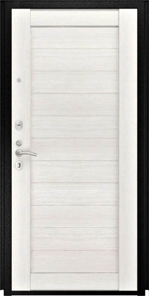 Входная дверь ДвериПРО Модель Л-46 СБ-3 Листв. бел. (21 Беленый дуб) DPRO227886 внутренняя сторона