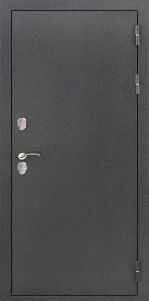 Входная дверь ДвериПРО Термо серебро ФЛЗ-618 Черный кварц DPRO226227 внешняя сторона
